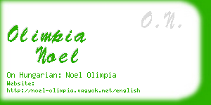 olimpia noel business card